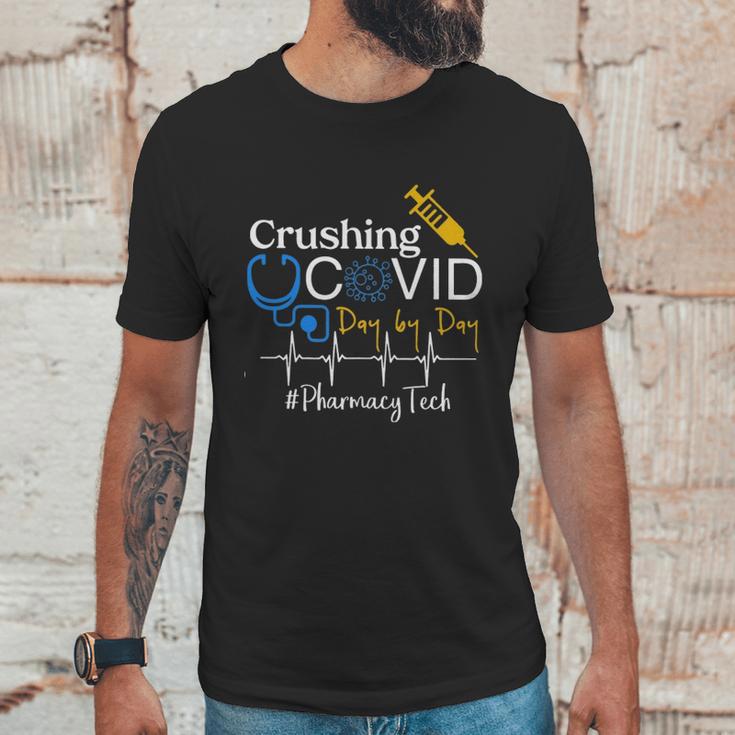 Crushing Dangerous Disease Day By Day Pharmacy Tech Unisex T-Shirt Gifts for Him