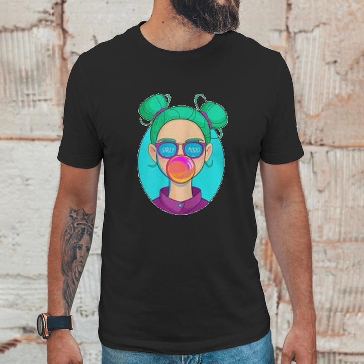 Cute Fun Girly Mood Popping Bubble Gum Unisex T-Shirt Gifts for Him