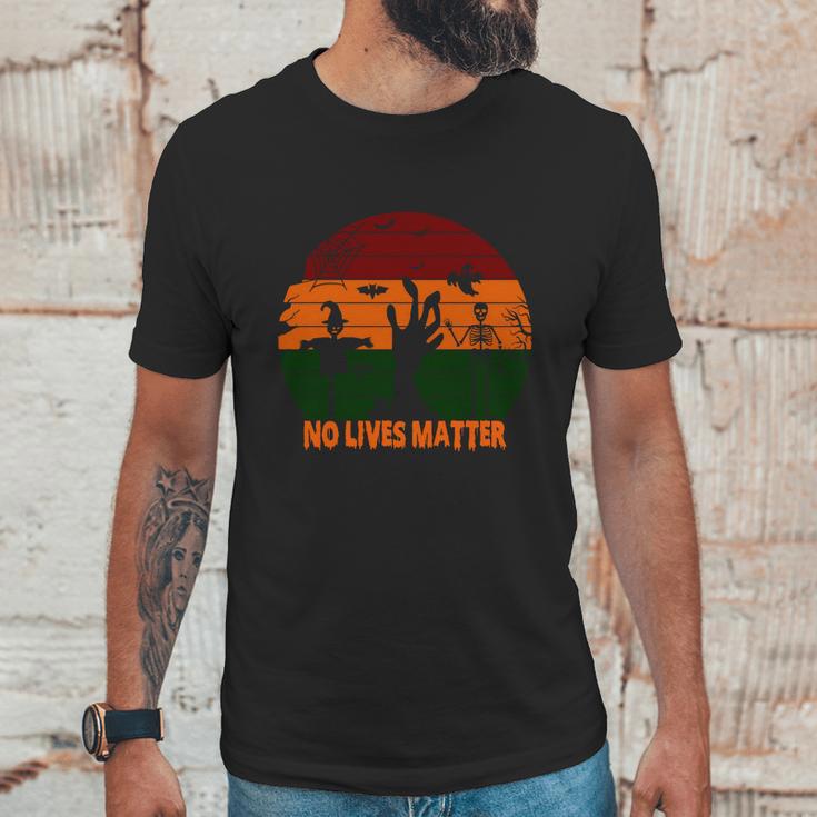 Cute Halloween Funny Halloween Day No Lives Matter Unisex T-Shirt Gifts for Him