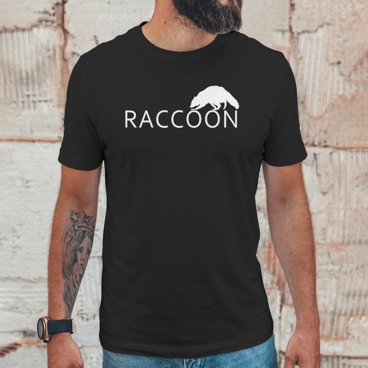 Cute Raccoon Logo Unisex T-Shirt Gifts for Him