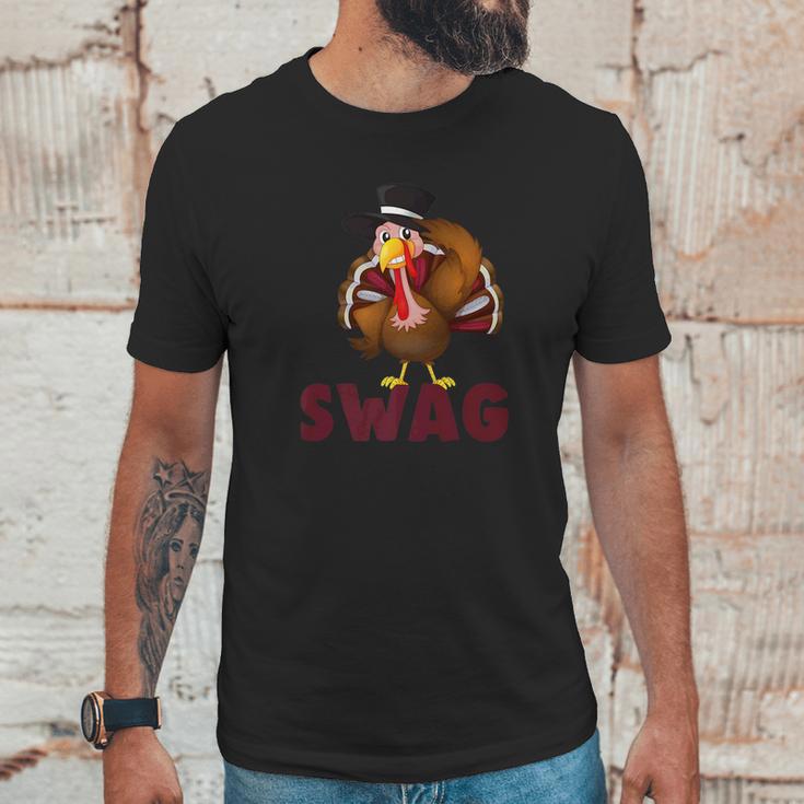 Cute Thanksgiving Turkey Swag Unisex T-Shirt Gifts for Him