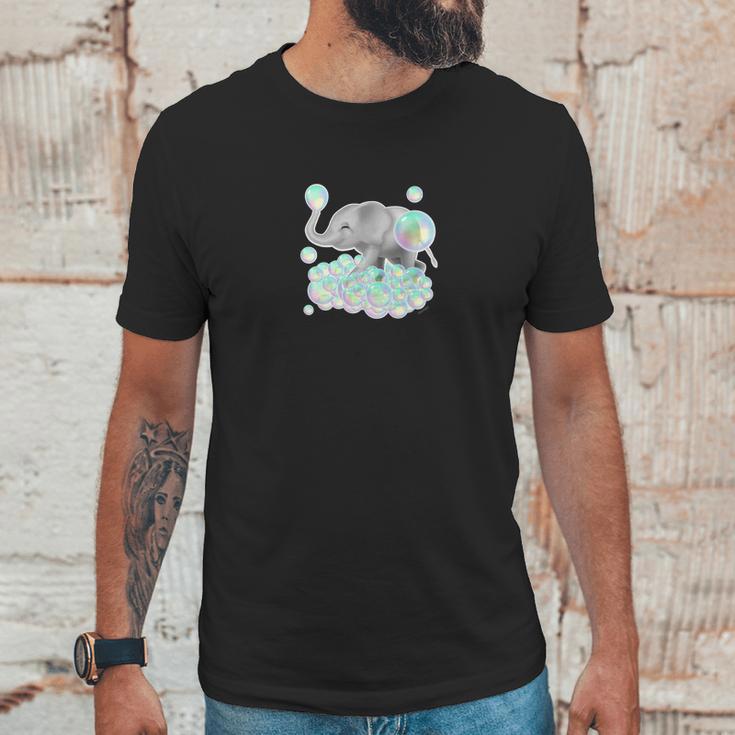 Cutest Elephant Colorful Pastel Bubbles Unisex T-Shirt Gifts for Him