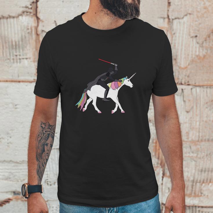 Darth Vader Is Riding The Unicorn Unisex T-Shirt Gifts for Him