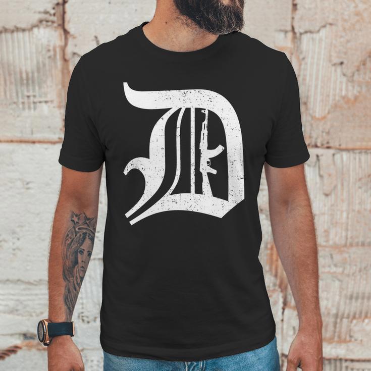 Defend Detroit Gun Ak47 Unisex T-Shirt Gifts for Him