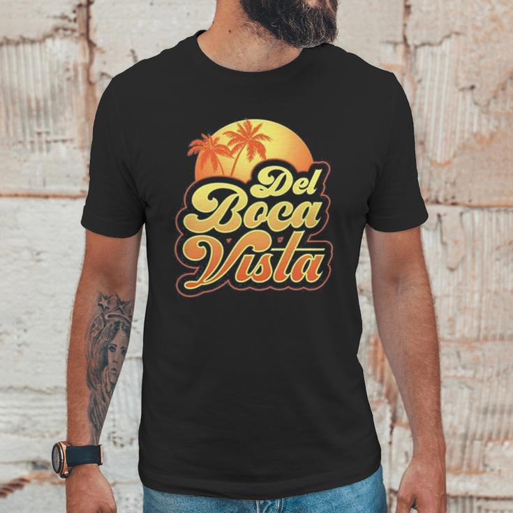 Del Boca Vista Sunset Retro Unisex T-Shirt Gifts for Him