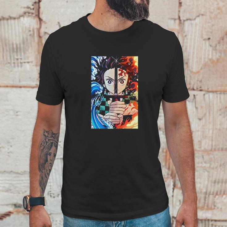 Demon Slayer Fire Water Power Unisex T-Shirt Gifts for Him