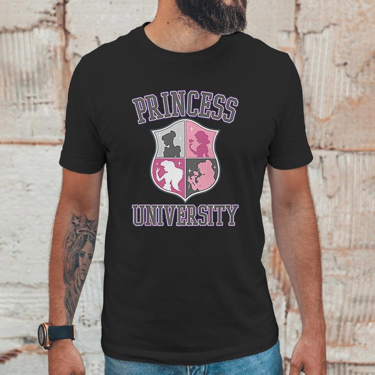 Disney Princess University College Text Logo Unisex T-Shirt Gifts for Him