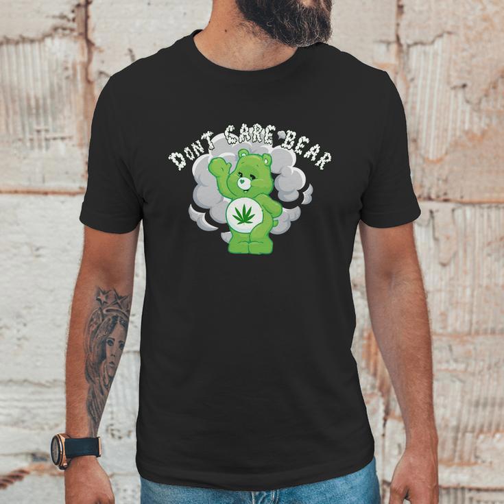 Dont Care Smoking Bear Unisex T-Shirt Gifts for Him