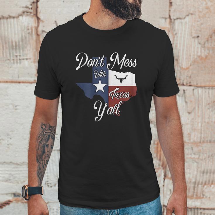 Dont Mess With Vintage Texas Longhorn Lone Star State Pride Unisex T-Shirt Gifts for Him