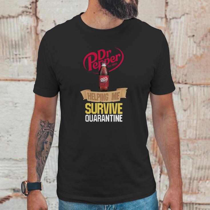 Dr Pepper Est 1885 Helping Me Survive Quarantine Unisex T-Shirt Gifts for Him