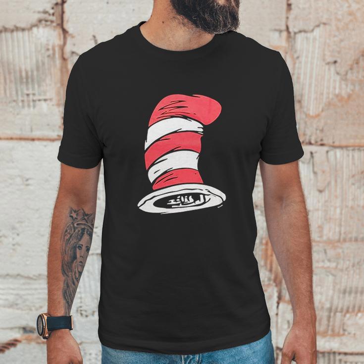 Dr Seuss Cat In The Hat Big Hat Black Unisex T-Shirt Gifts for Him