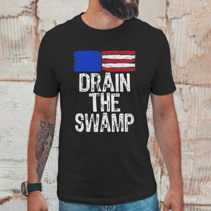 Drain The Swamp Graphic Design Printed Casual Daily Basic Unisex T-Shirt Gifts for Him