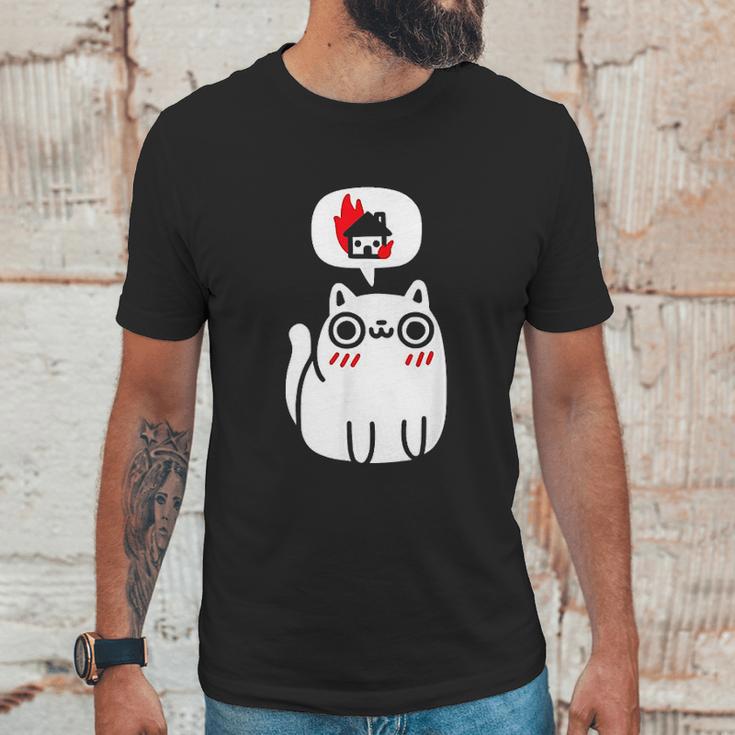 Dreaming Of Destruction Funny Cat Unisex T-Shirt Gifts for Him