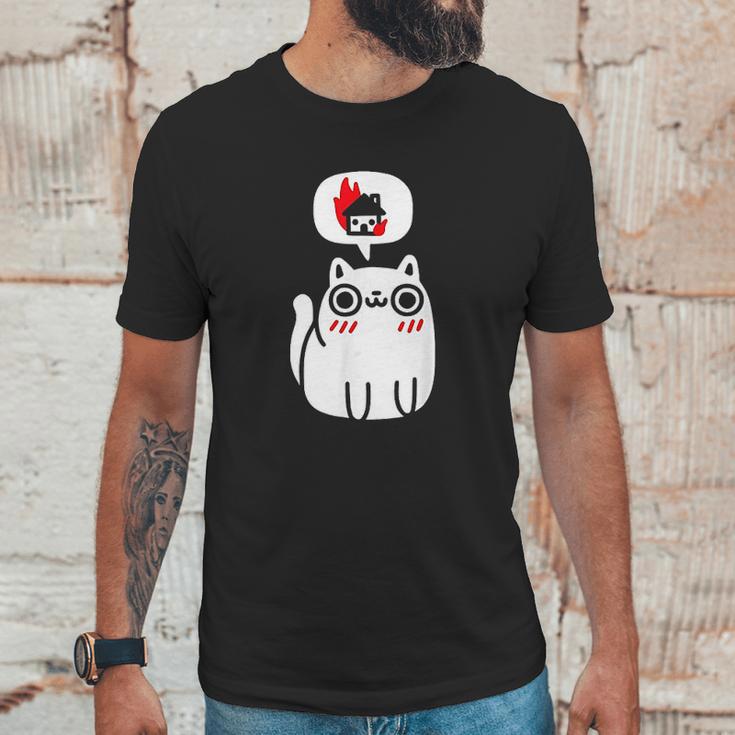 Dreaming Of Destruction Funny Cat Unisex T-Shirt Gifts for Him