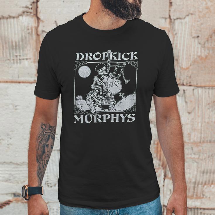 Dropkick Murphys Mens Vintage Skeleton Piper Unisex T-Shirt Gifts for Him