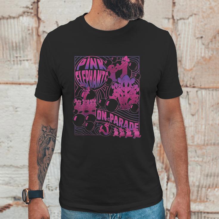 Dumbo Pink Elephants On Parade Unisex T-Shirt Gifts for Him