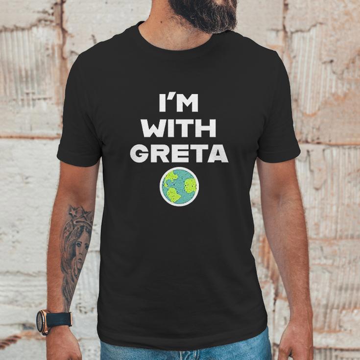 Earth Day Climate Change I Am With Greta Unisex T-Shirt Gifts for Him