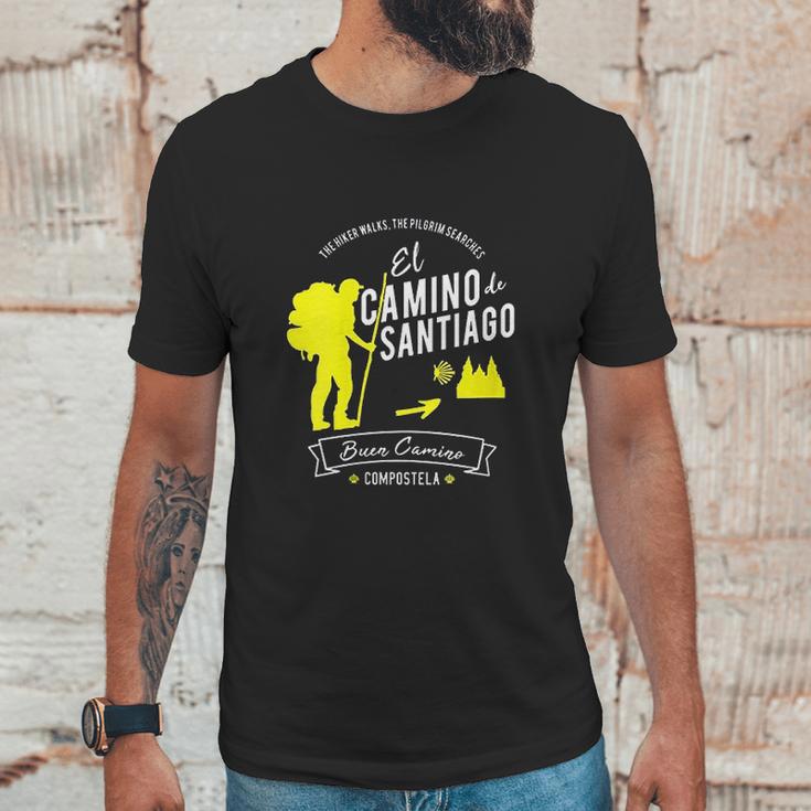 El Camino De Santiago Compostela Spain Pilgrim Hikers Gift Unisex T-Shirt Gifts for Him