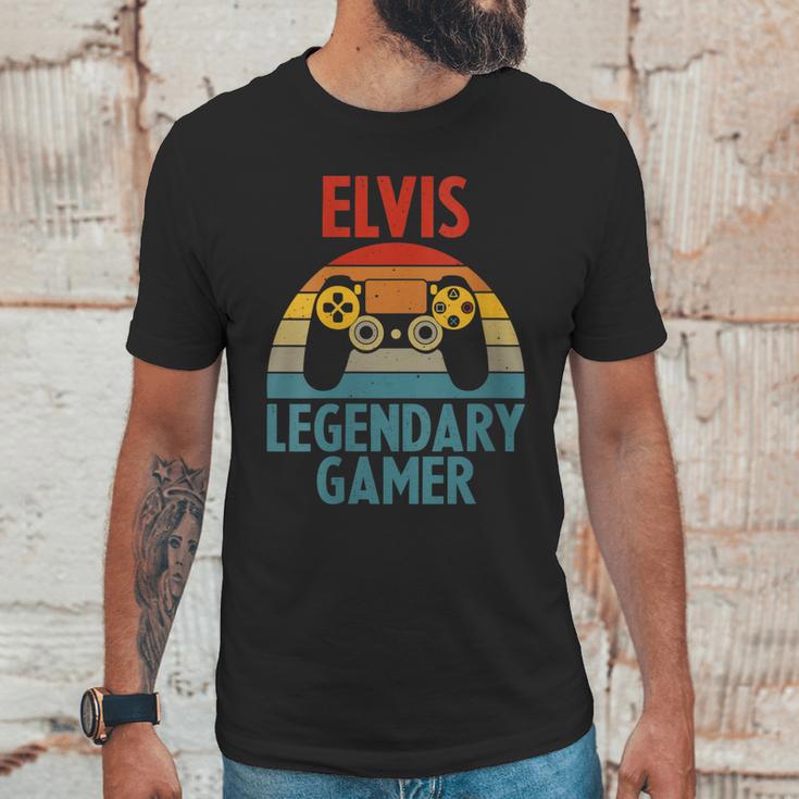 Elvis Gift Name Personalized Funny Gaming Geek Birthday Unisex T-Shirt Gifts for Him