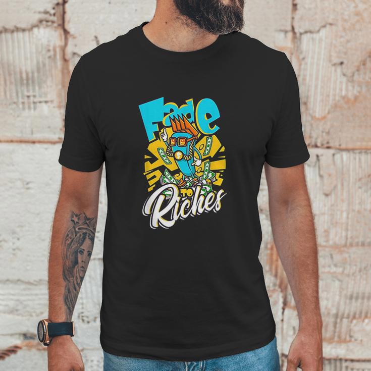 Fade To Riches Barber Hairstylist Unisex T-Shirt Gifts for Him