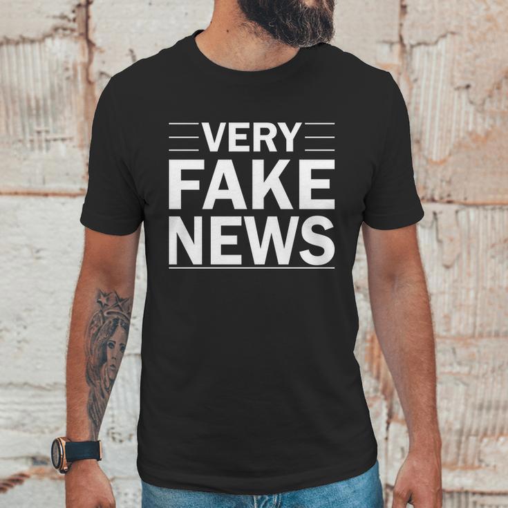 Very Fake News Funny Political Unisex T-Shirt Gifts for Him