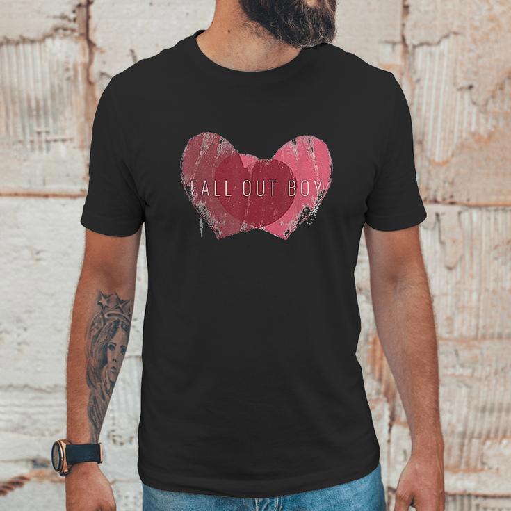 Fall Out Boy Weathered Hearts Unisex T-Shirt Gifts for Him