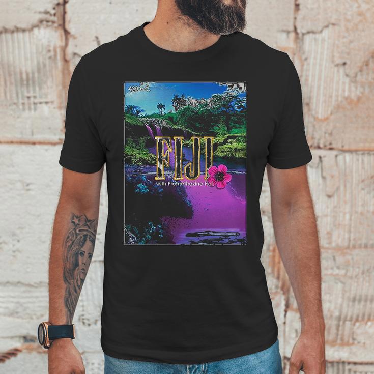 Fiji Artesian Aesthaetic On Promethazine Xanax Vaporwave Synthwave Water Unisex T-Shirt Gifts for Him