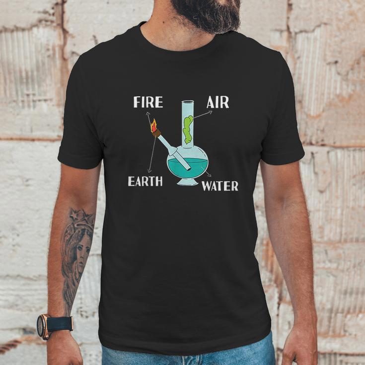 Fire Air Earth Water All Elements In One Bong Unisex T-Shirt Gifts for Him