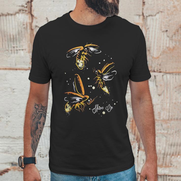 Fireflies Lightning Bug Firefly Nature Art Insect Unisex T-Shirt Gifts for Him