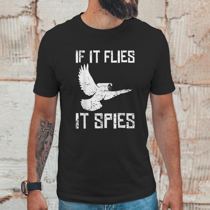 If It Flies It Spies Conspiracy Theory Birds Arent Real Unisex T-Shirt Gifts for Him