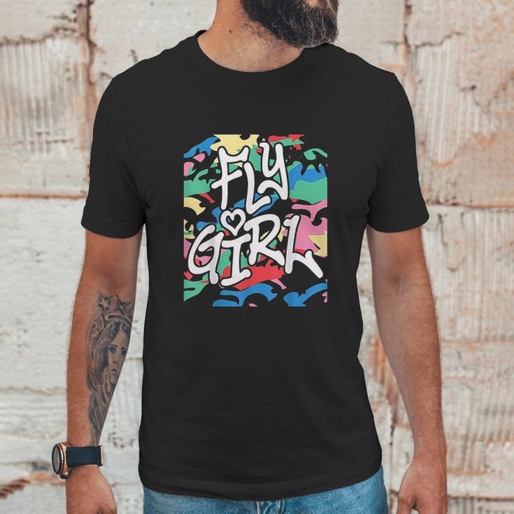 Fly Girl 80S 90S Old School Camo Bgirl Hip Hop Unisex T-Shirt Gifts for Him