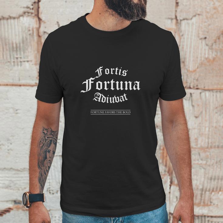 Fortis Fortuna Adiuvat Unisex T-Shirt Gifts for Him