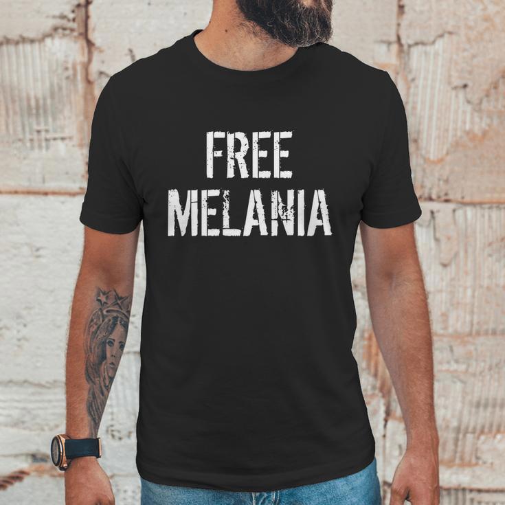 Free Melania Funny Distressed Logo Unisex T-Shirt Gifts for Him