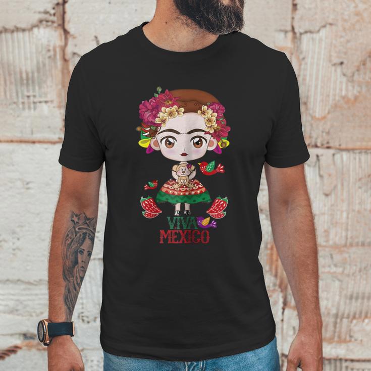 Frida Kahlo Viva Mexico Unisex T-Shirt Gifts for Him