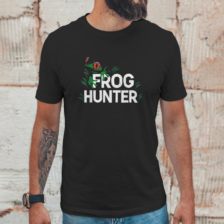 Frog Hunter Gift Little Amphibian Catcher Boys Girls Kids Unisex T-Shirt Gifts for Him