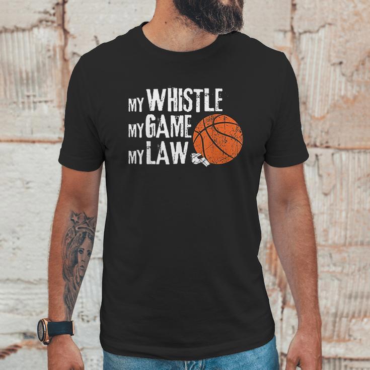 Funny Basketball Referee Quotes Gift I Hoops Ref Unisex T-Shirt Gifts for Him