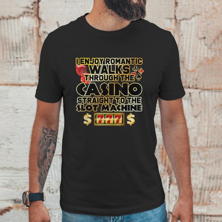 Funny Gambler Slot Machine Casino Las Vegas Gambling Unisex T-Shirt Gifts for Him