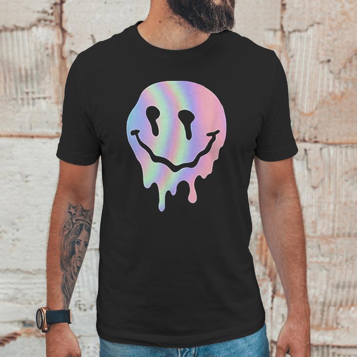 Funny Melted Acid Smiley Face Psychedelic Unisex T-Shirt Gifts for Him