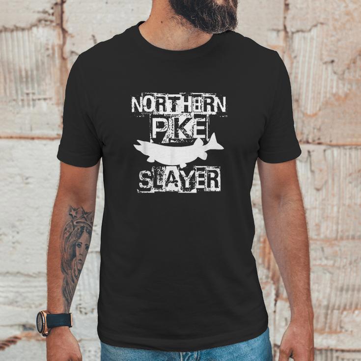 Funny Northern Pike Graphic Fish Freshwater Fishing Gift Unisex T-Shirt Gifts for Him