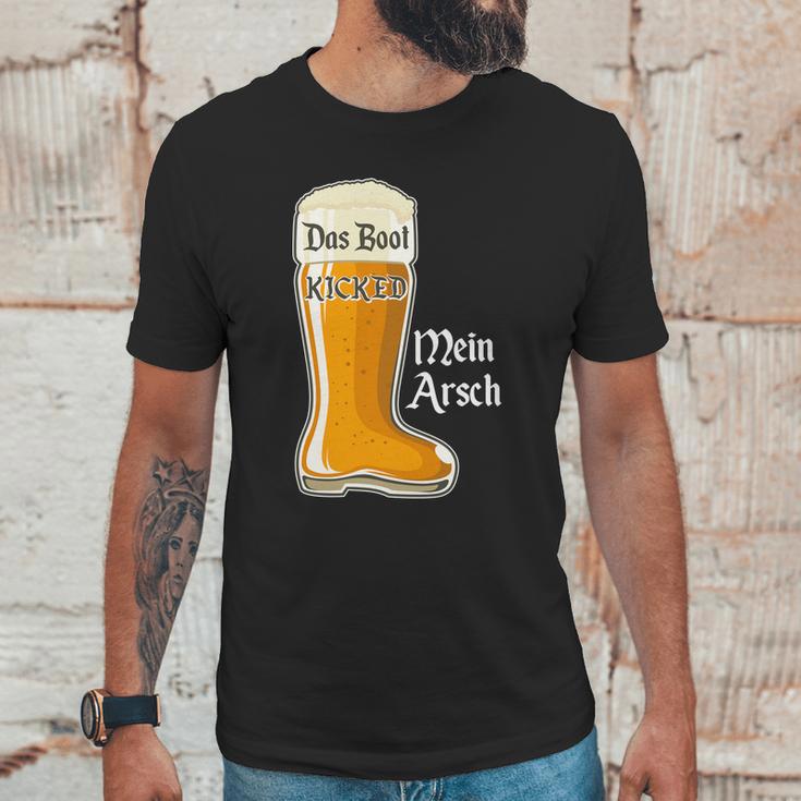 Funny Oktoberfest Das Boot Kicked Mein Arsch Unisex T-Shirt Gifts for Him