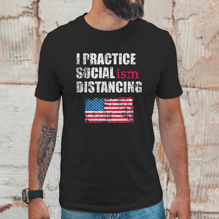 Funny Political Social Distancing Socialist Unisex T-Shirt Gifts for Him