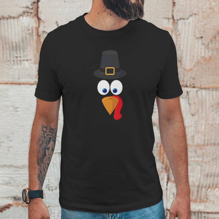 Funny Thanksgiving Turkey Face Party Gift Unisex T-Shirt Gifts for Him