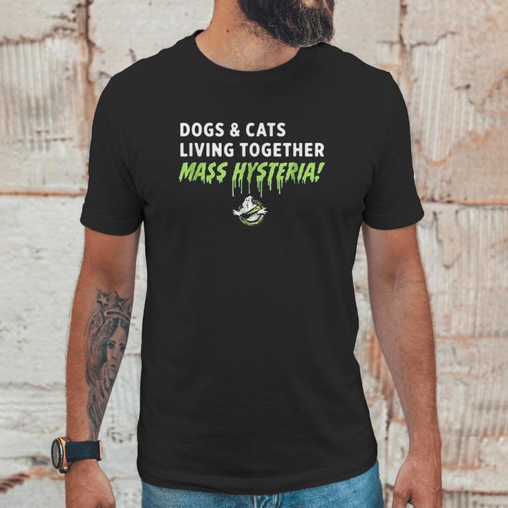 Ghostbusters Dogs And Cats Living Together Unisex T-Shirt Gifts for Him