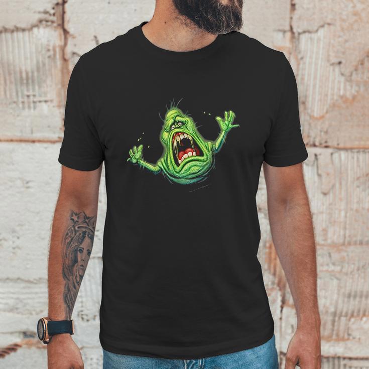 Ghostbusters Slimer Screaming Portrait Unisex T-Shirt Gifts for Him