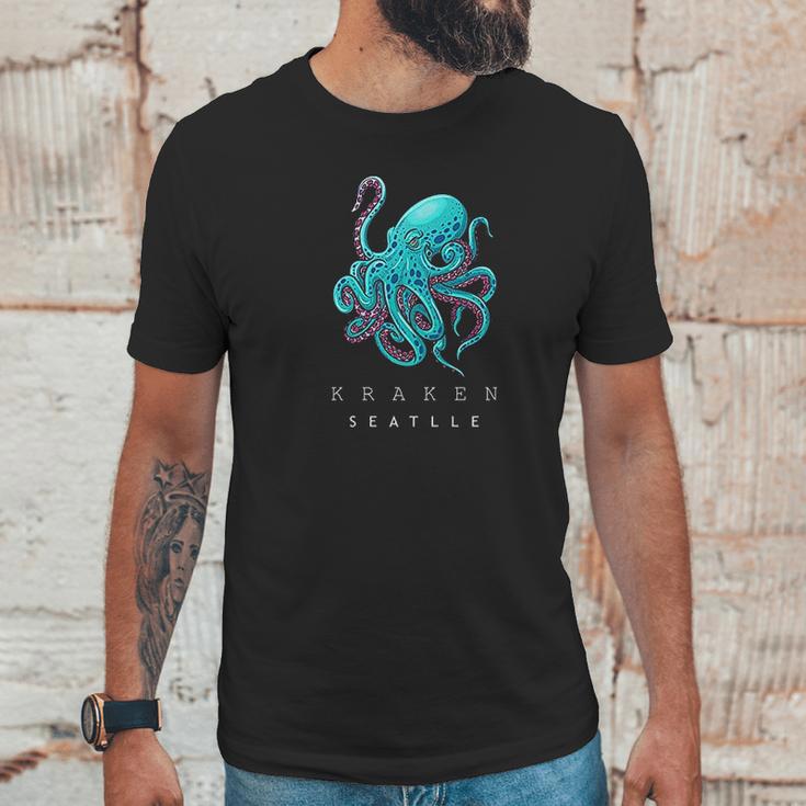 Giles Store Seattle Kraken Unisex T-Shirt Gifts for Him