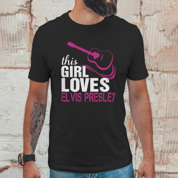 This Girl Loves Her Elvis Presley Unisex T-Shirt Gifts for Him