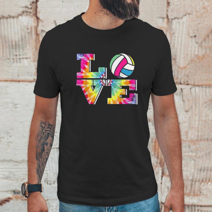 Girls Volleyball Tie Dye Love Colorful For Teenagers Unisex T-Shirt Gifts for Him