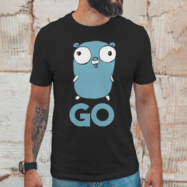 Golang Gopher Go Lang Programming Programmer It Cs Unisex T-Shirt Gifts for Him