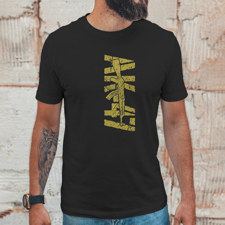 Gold Ak-47 2Nd Amendment Unisex T-Shirt Gifts for Him