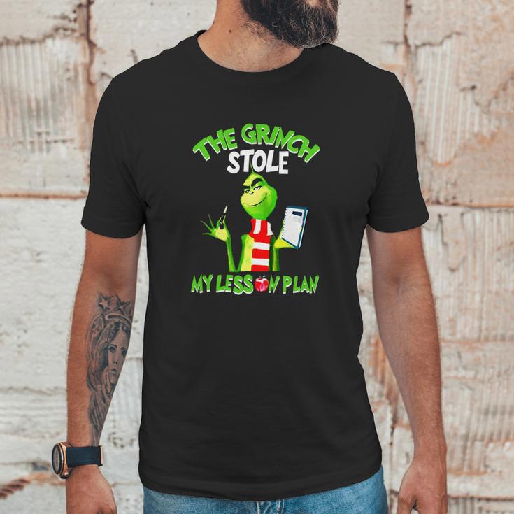 The Grinch Stole My Lesson Plan Unisex T-Shirt Gifts for Him